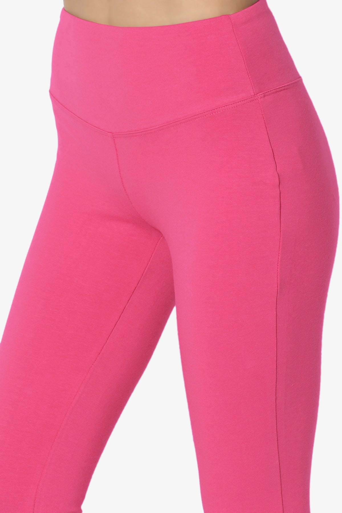 Ansley Cotton Wide Waistband Ankle Leggings PLUS