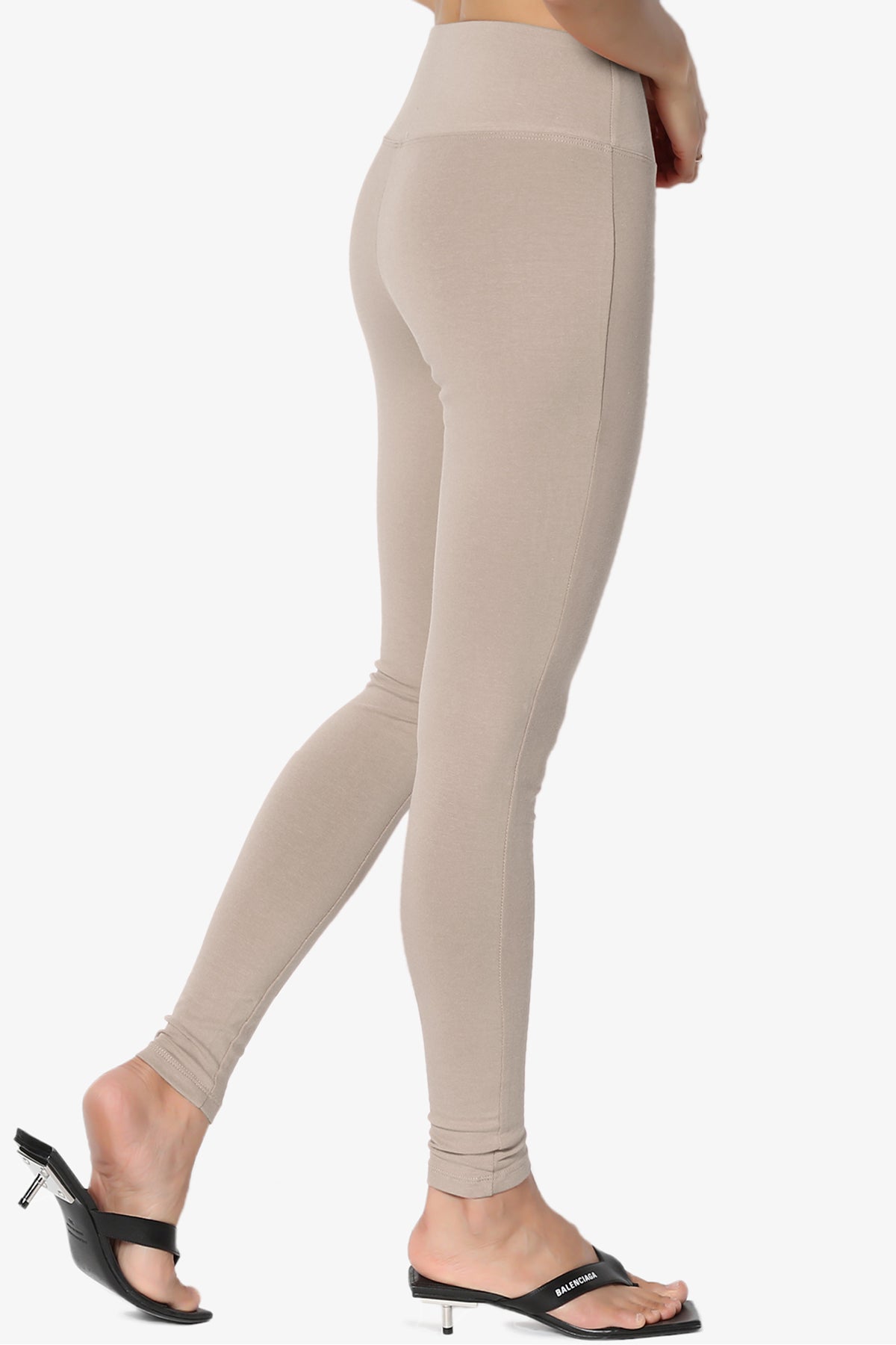 Ansley Cotton Wide Waistband Ankle Leggings MORE COLORS