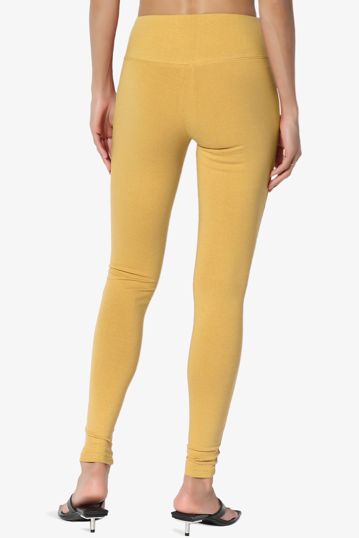 Ansley Cotton Wide Waistband Ankle Leggings PLUS