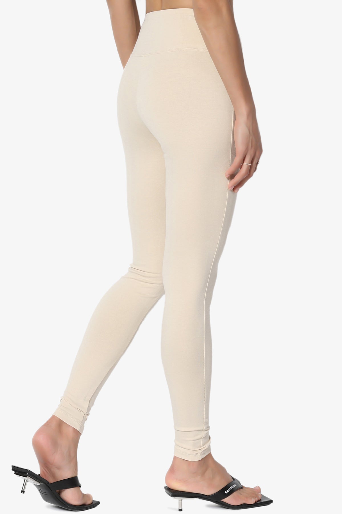 Ansley Cotton Wide Waistband Ankle Leggings MORE COLORS
