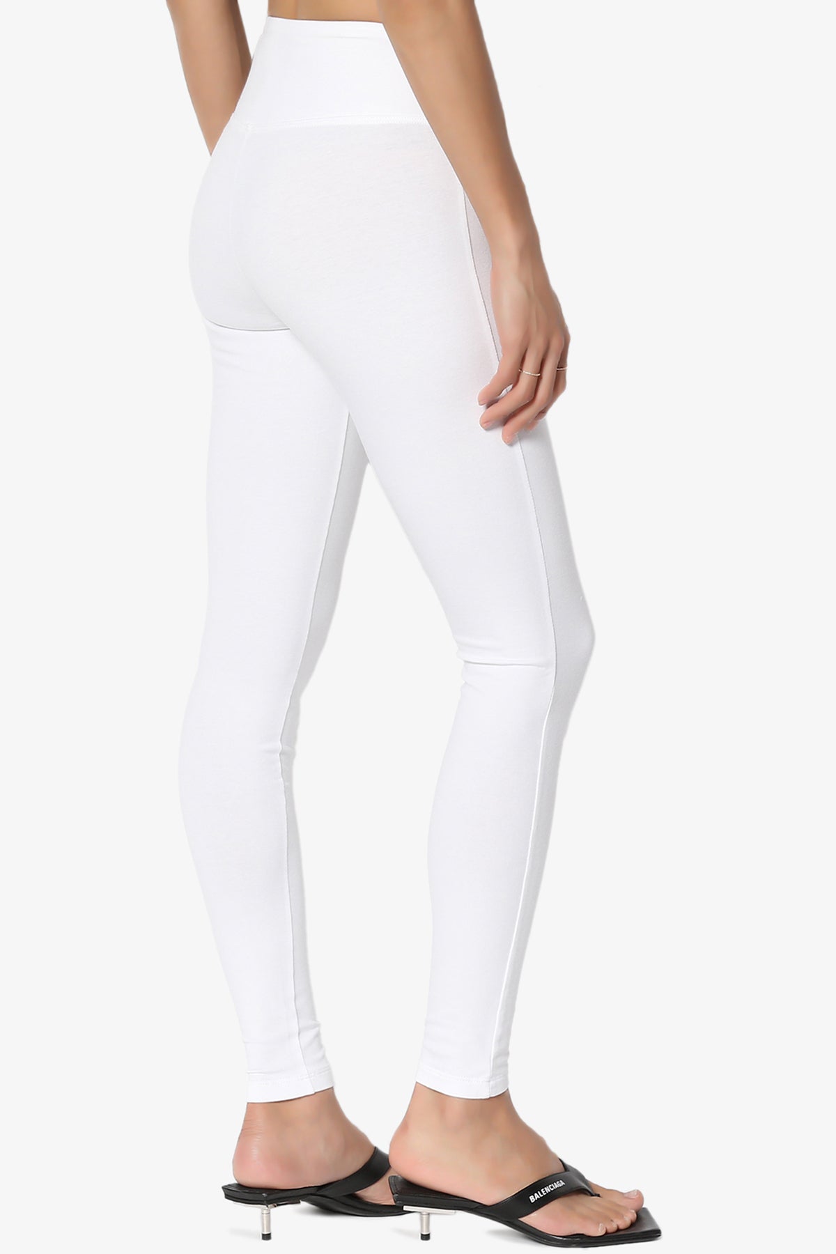 Ansley Cotton Wide Waistband Ankle Leggings MORE COLORS