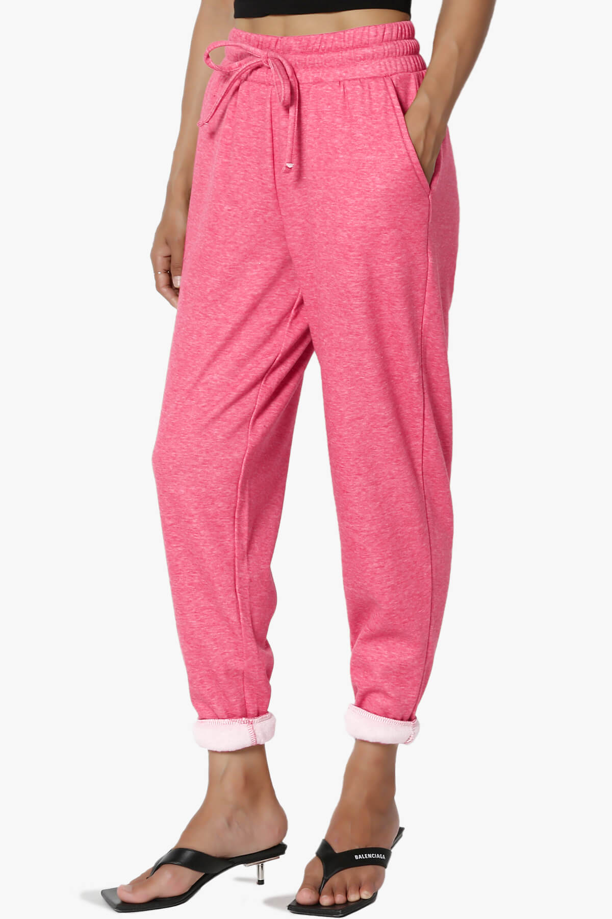 Catcher Melange Fleece Jogger Pants FUCHSIA_3