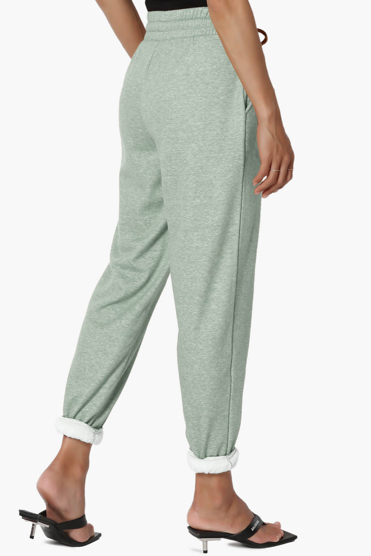 Catcher Melange Fleece Jogger Pants LIGHT GREEN_4