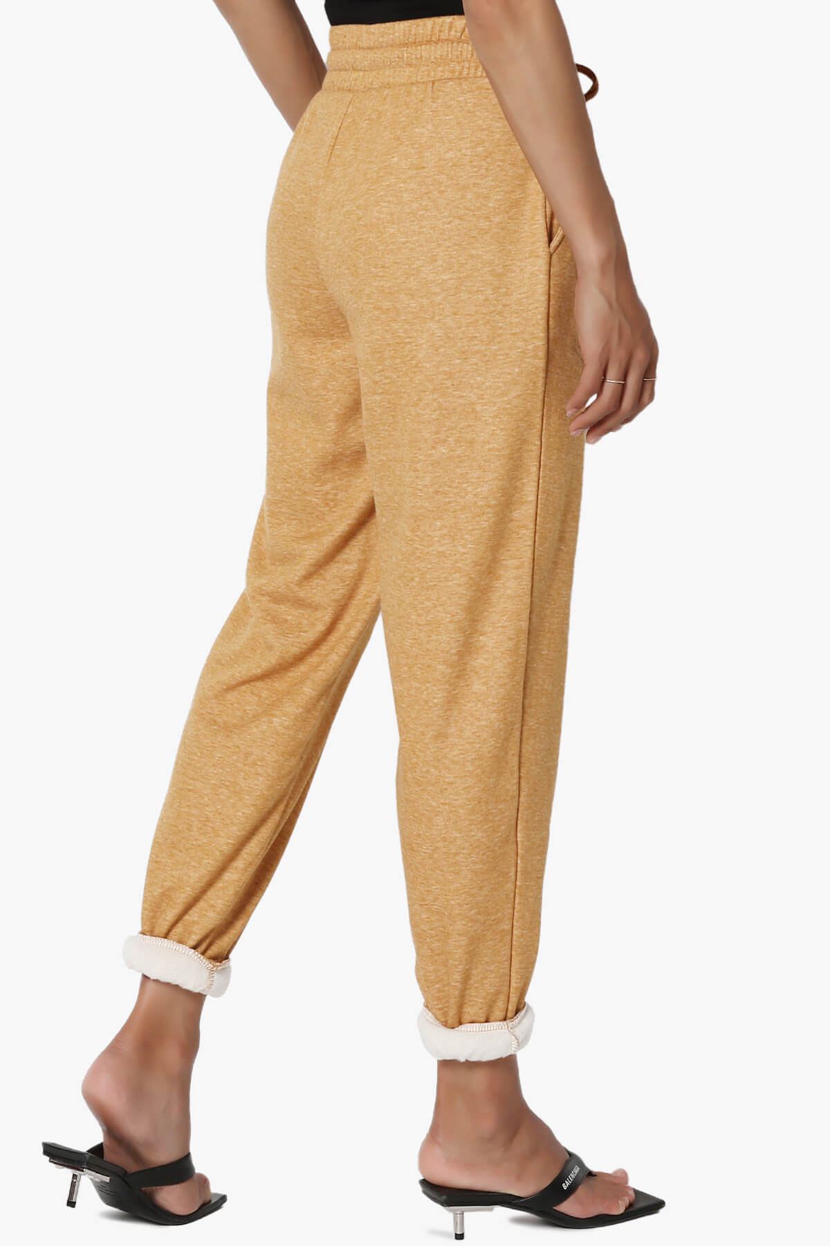 Catcher Melange Fleece Jogger Pants LIGHT MUSTARD_4