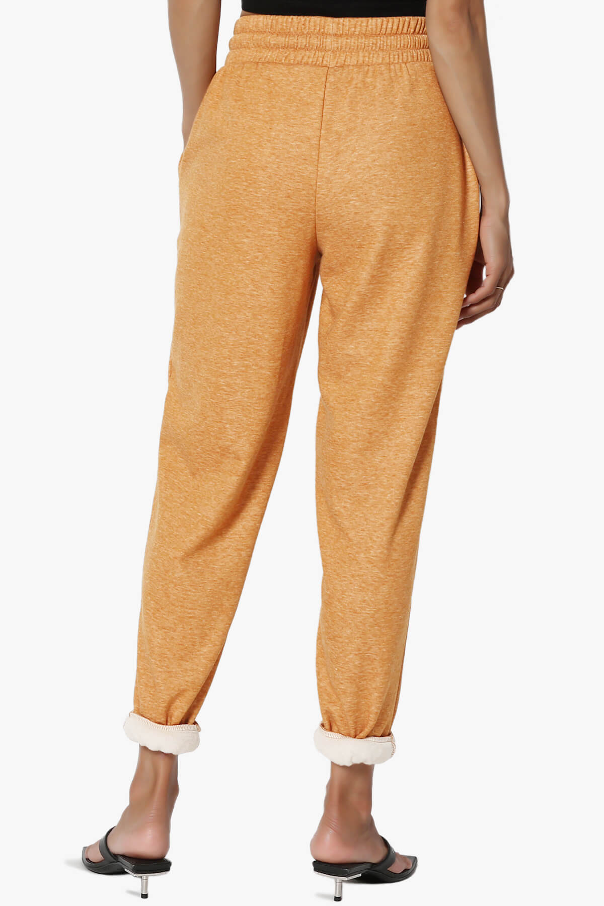 Catcher Melange Fleece Jogger Pants MUSTARD_2