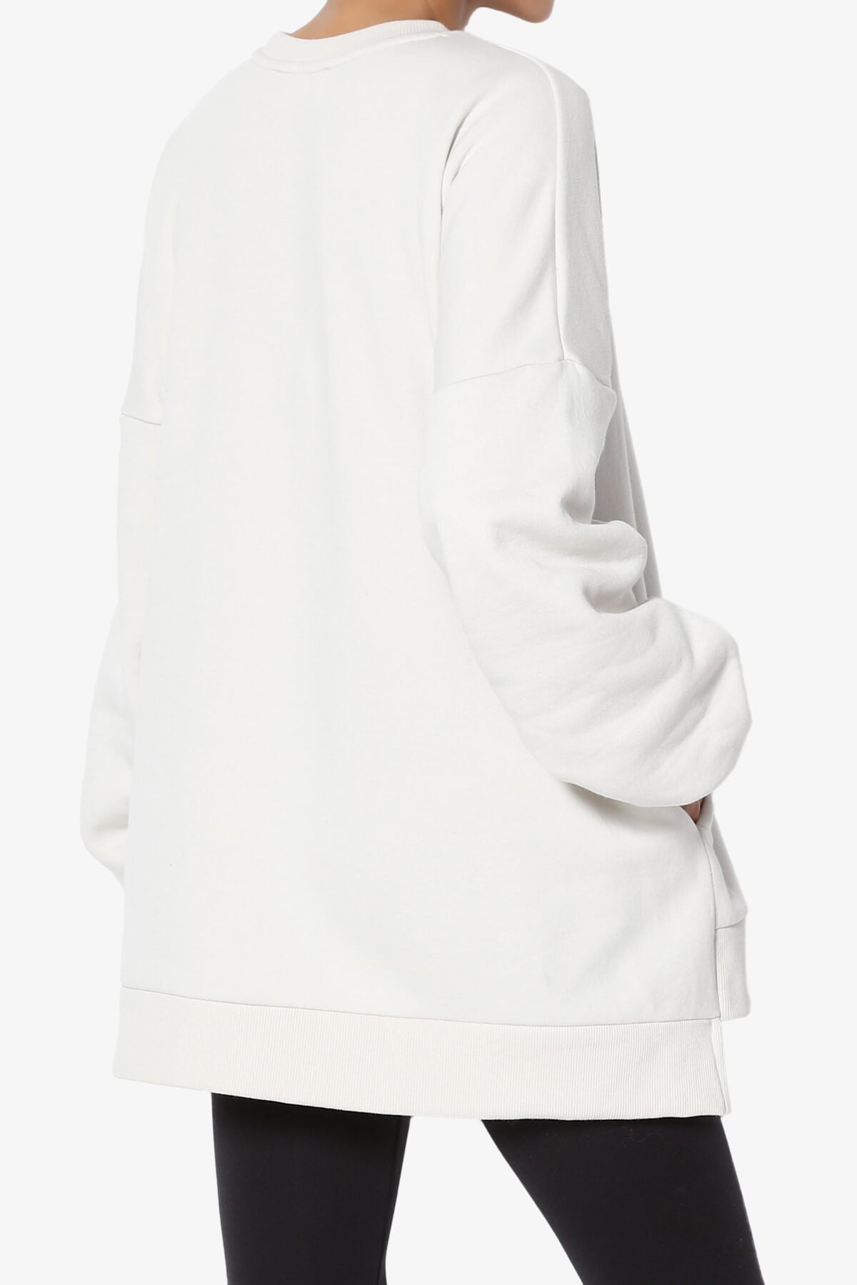 Revel Hi-Low Boyfriend Sweatshirts BONE_4