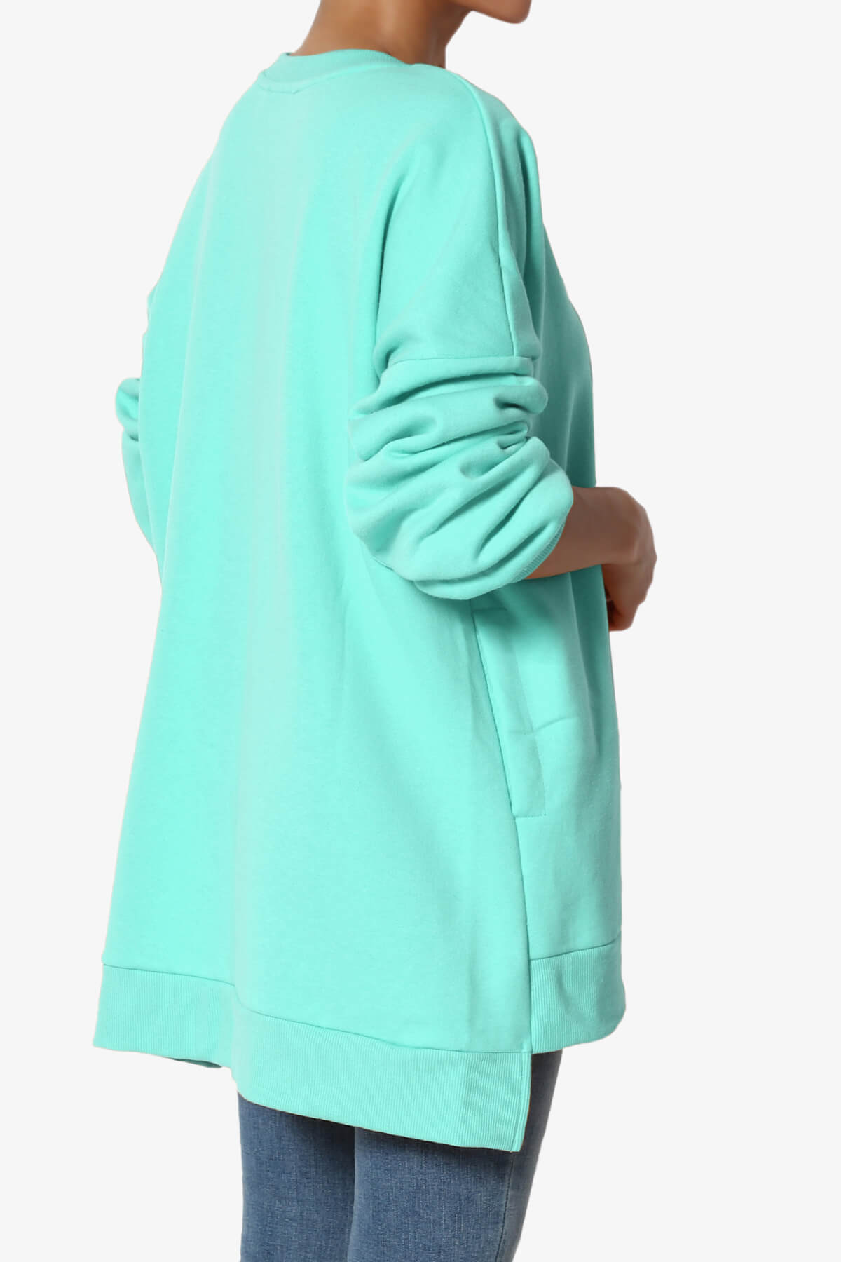 Revel Hi-Low Boyfriend Sweatshirts MINT_4