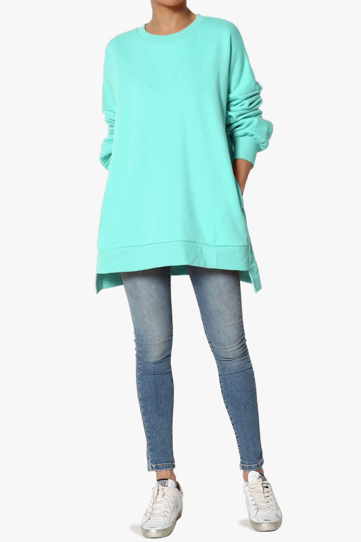 Revel Hi-Low Boyfriend Sweatshirts MINT_6