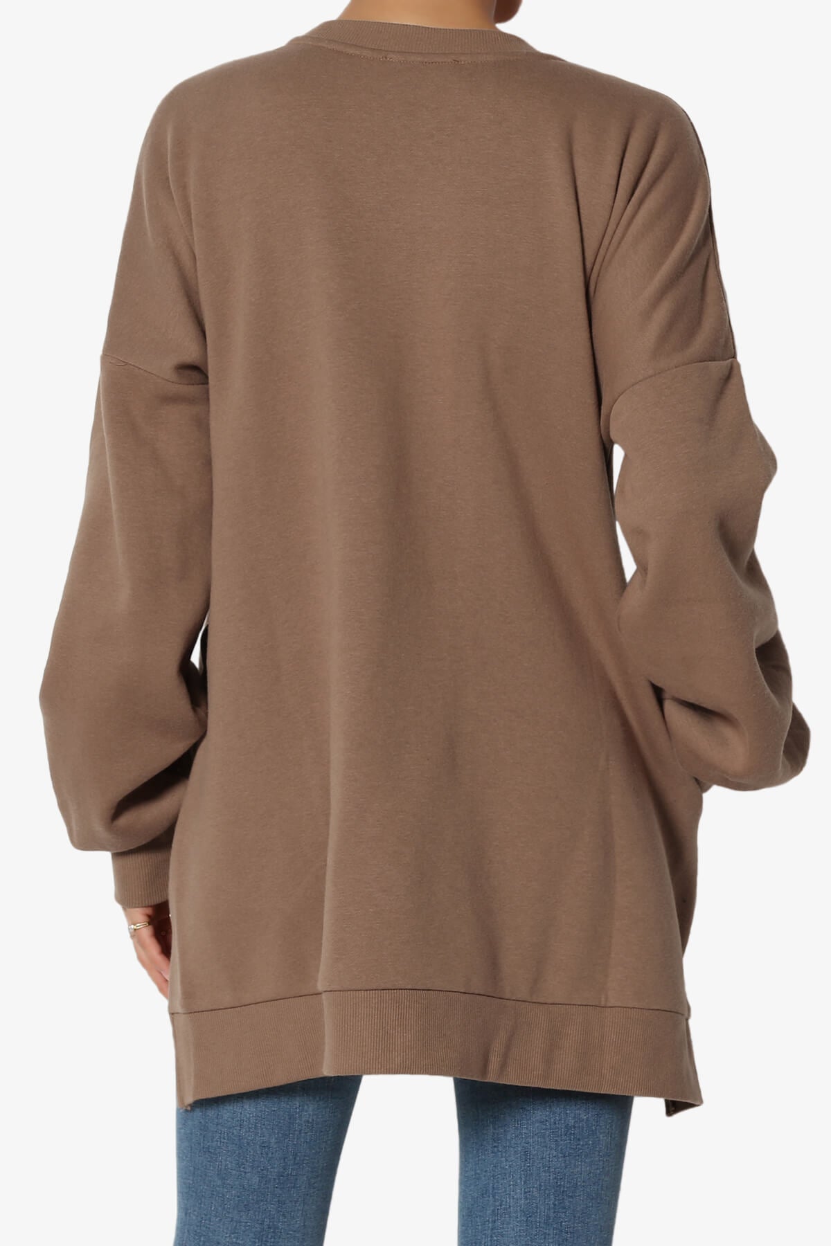 Revel Hi-Low Boyfriend Sweatshirts MOCHA_2