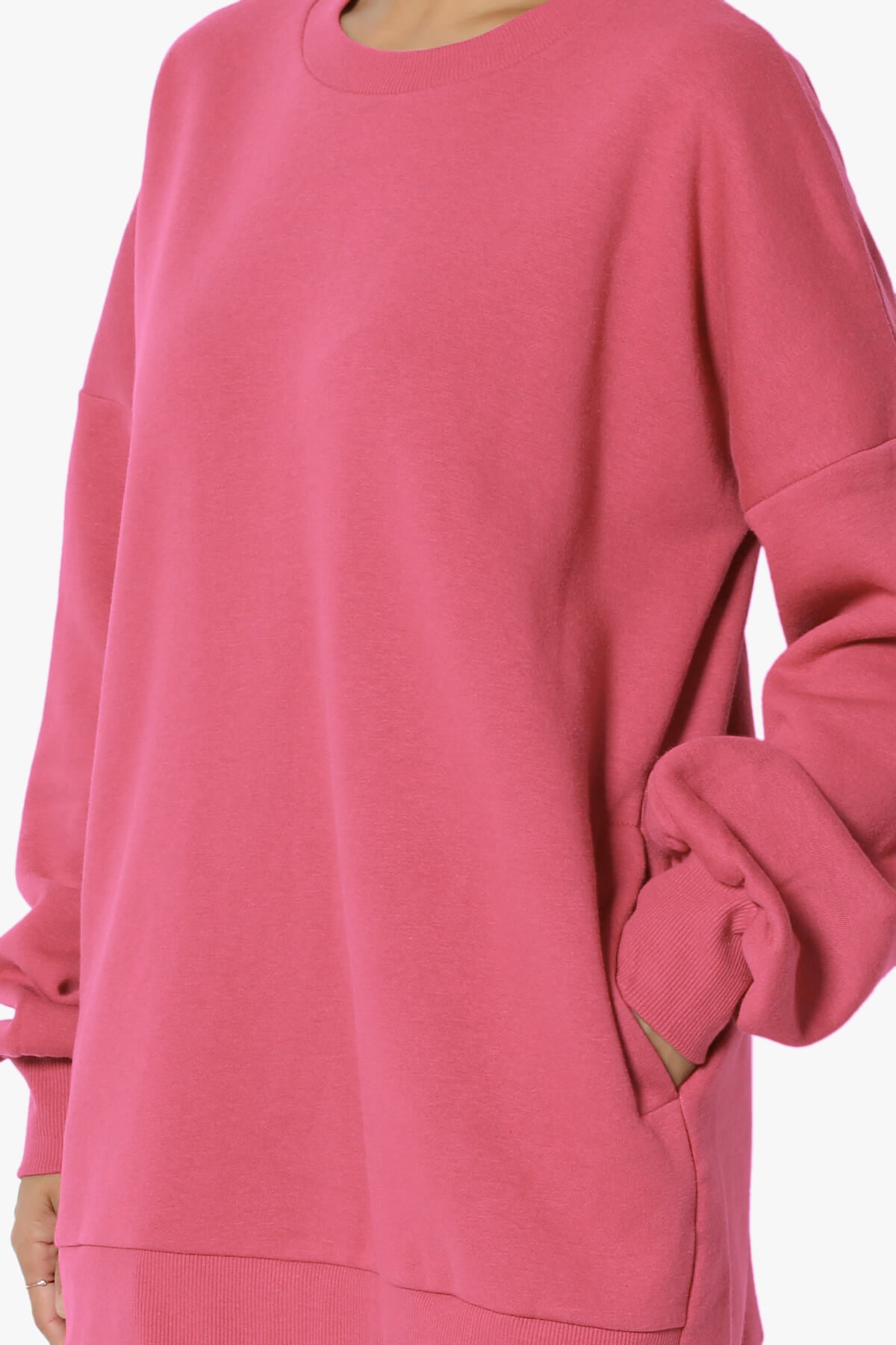 Revel Hi-Low Boyfriend Sweatshirts ROSE_5