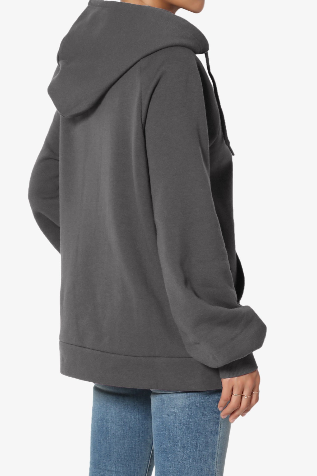 Accie Side Drawstring Hooded Sweatshirts PLUS