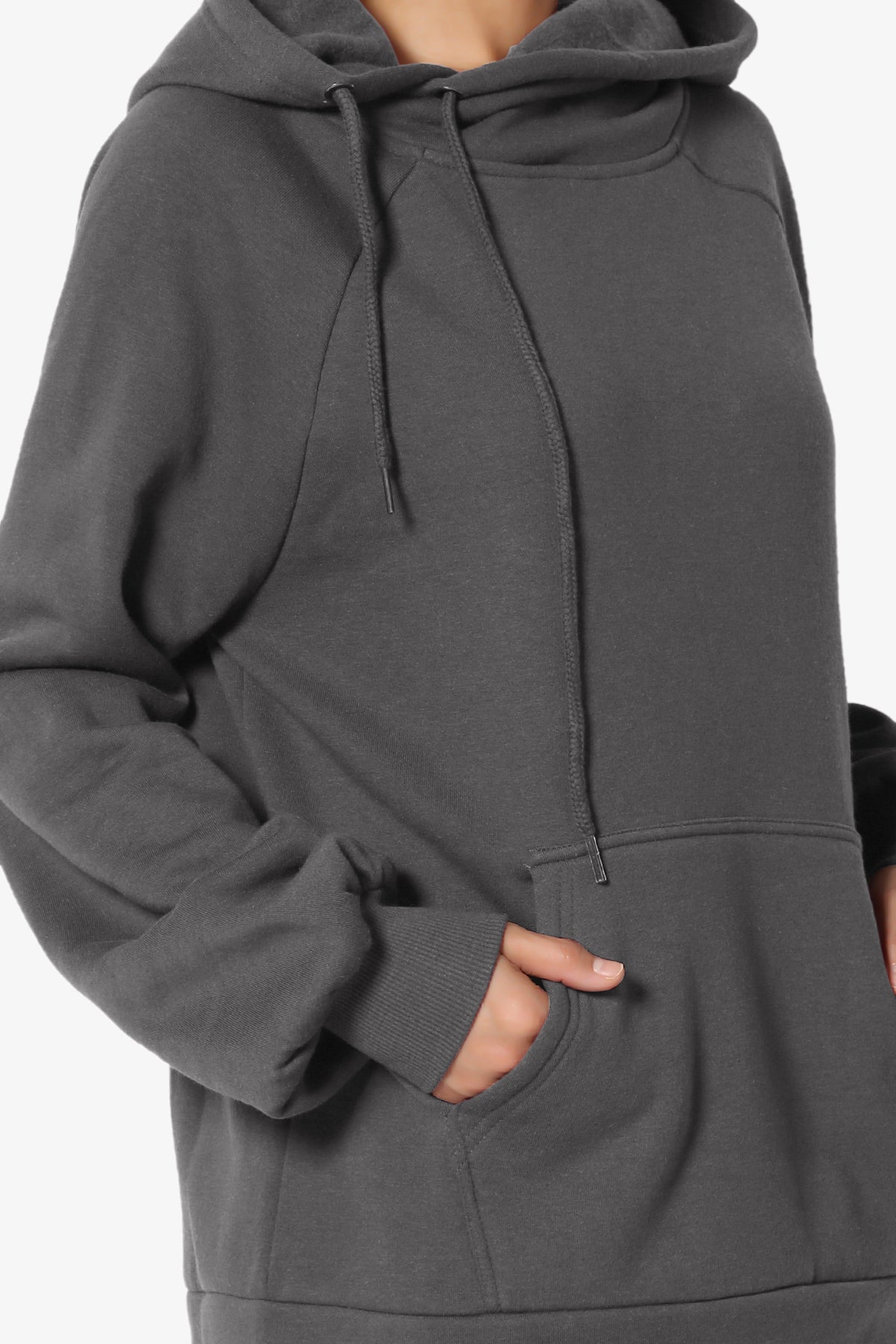 Accie Side Drawstring Hooded Sweatshirts PLUS