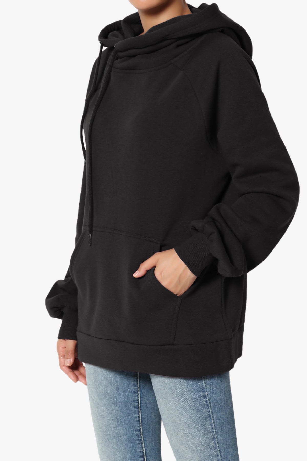 Accie Side Drawstring Hooded Sweatshirts PLUS
