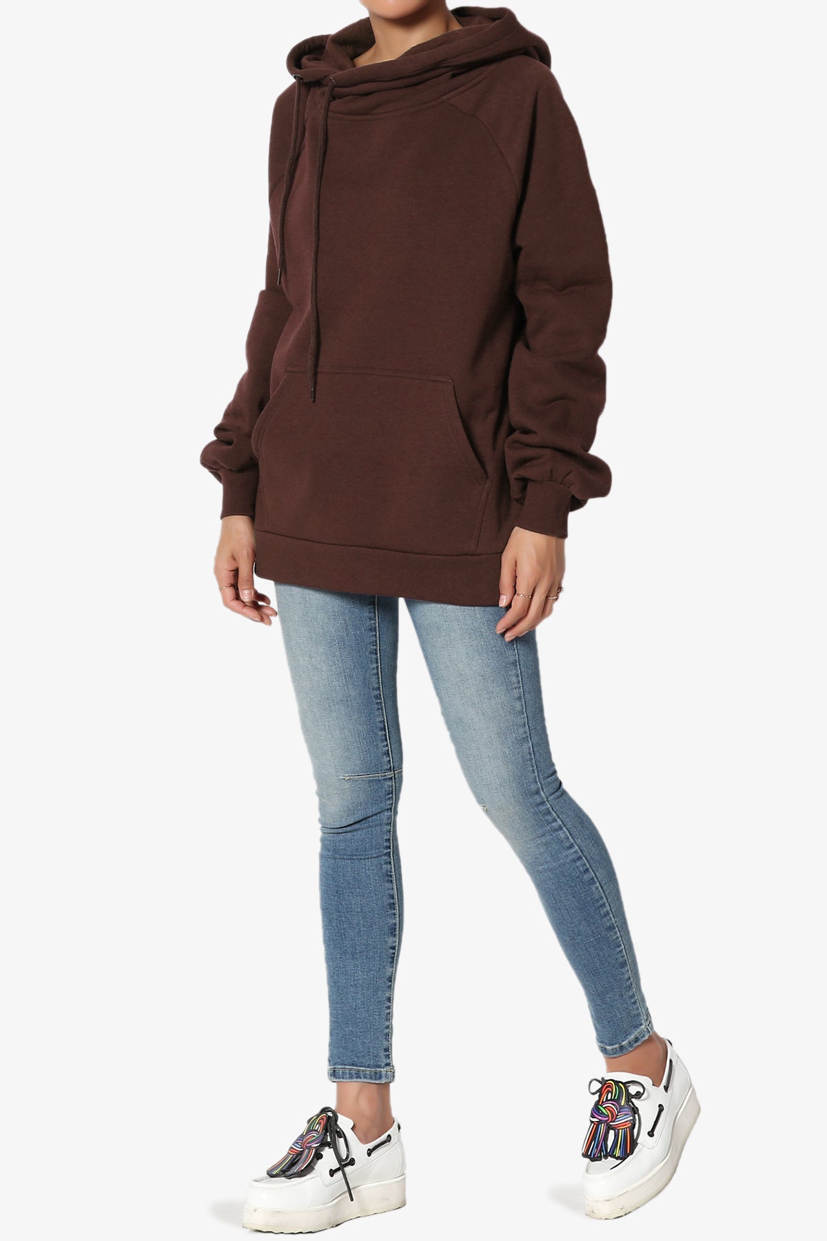 Accie Side Drawstring Hooded Sweatshirts PLUS