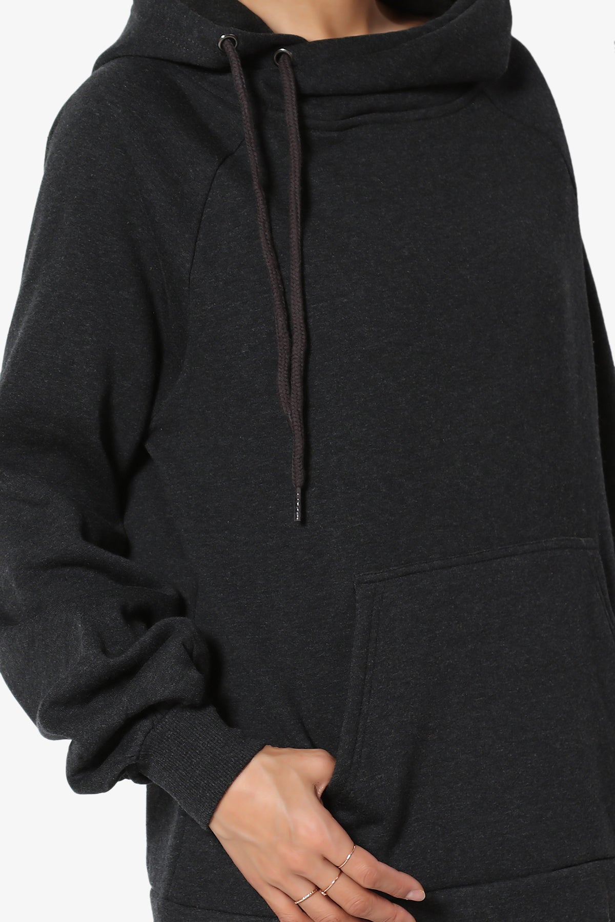Accie Side Drawstring Hooded Sweatshirts PLUS