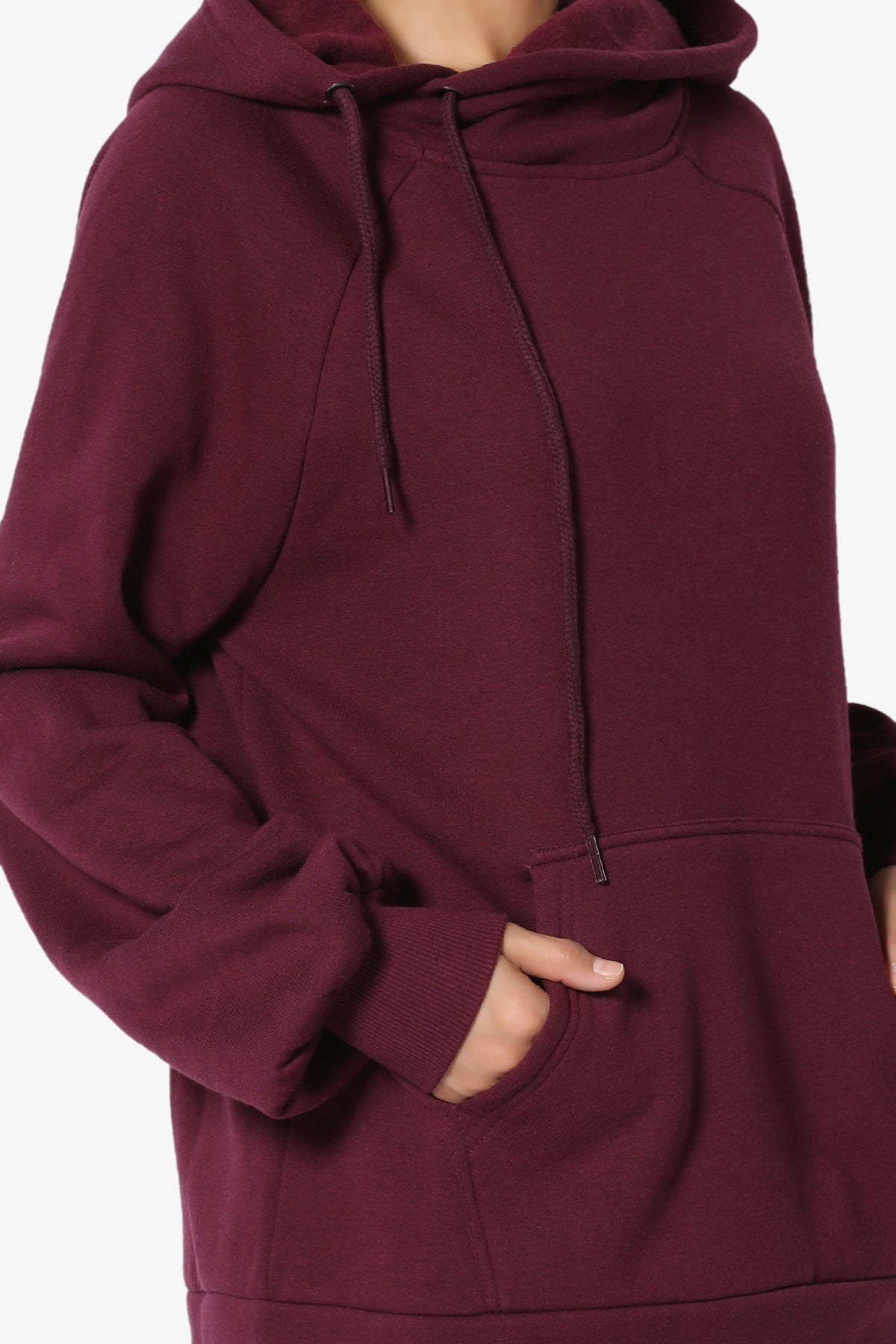 Accie Side Drawstring Hooded Sweatshirts PLUS