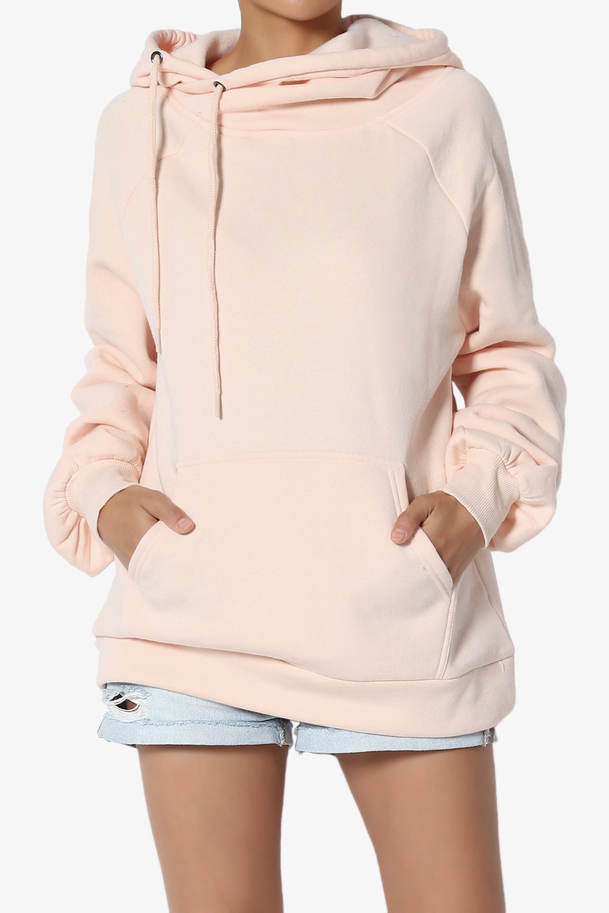 Accie Side Drawstring Hooded Sweatshirts PLUS