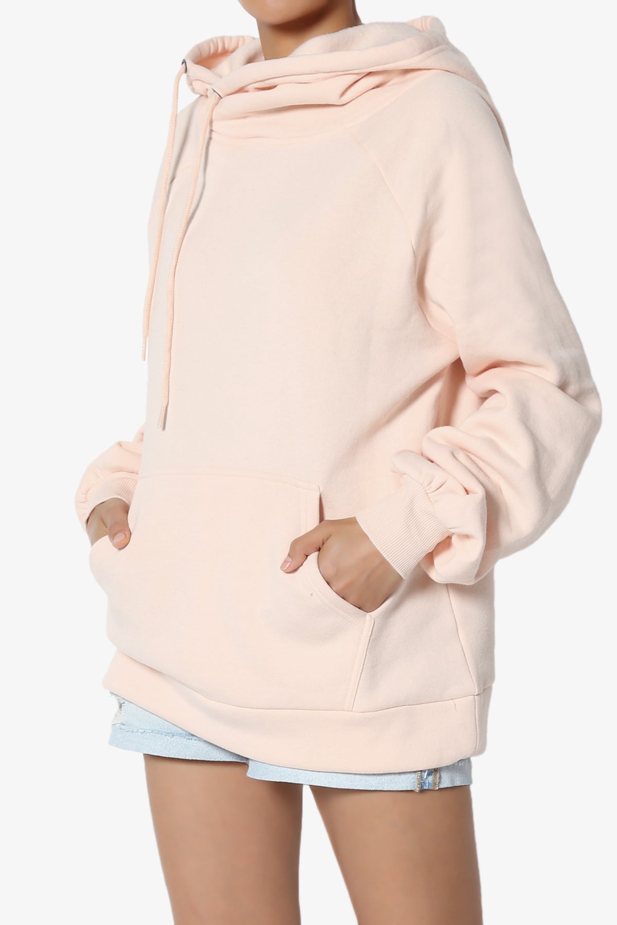 Accie Side Drawstring Hooded Sweatshirts PLUS