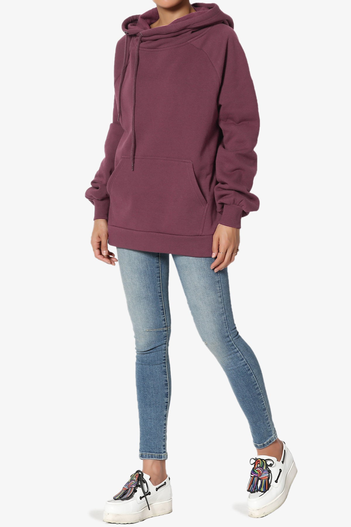Accie Side Drawstring Hooded Sweatshirts PLUS