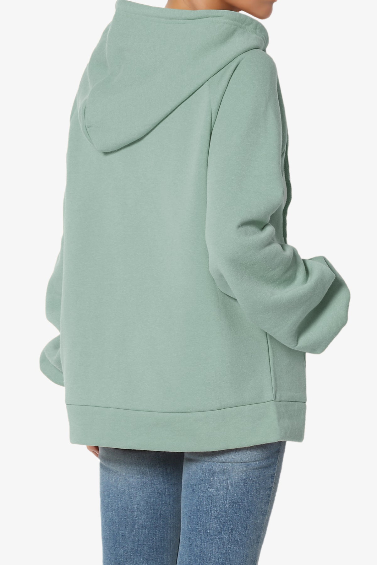 Accie Side Drawstring Hooded Sweatshirts PLUS