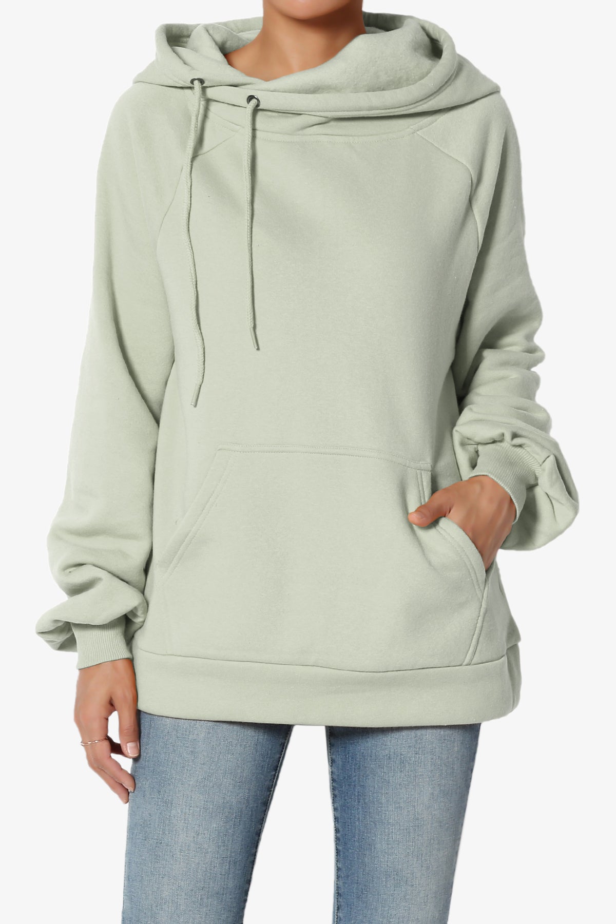 Accie Side Drawstring Hooded Sweatshirts PLUS
