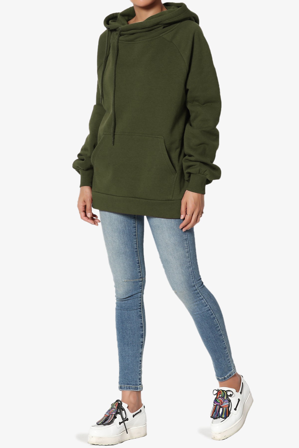 Accie Side Drawstring Hooded Sweatshirts PLUS