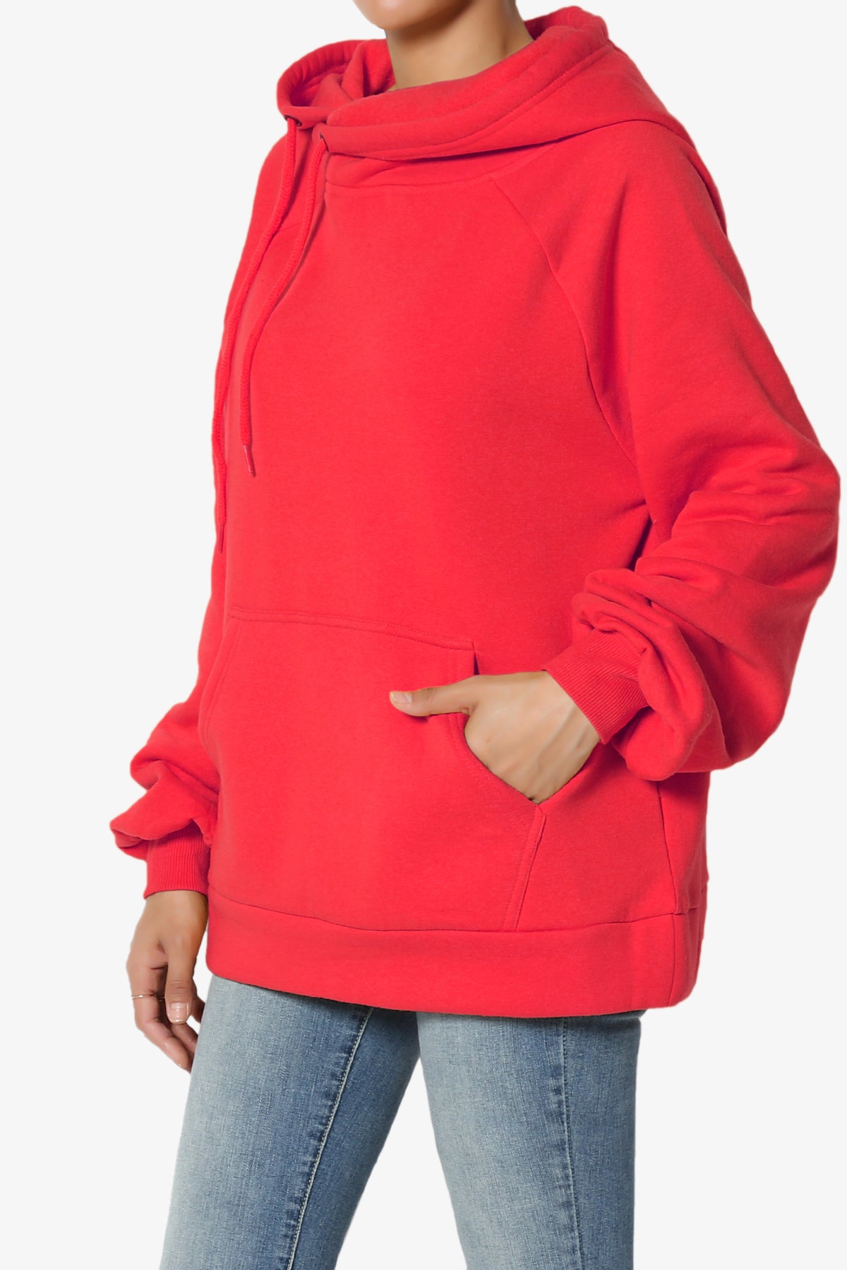 Accie Side Drawstring Hooded Sweatshirts PLUS