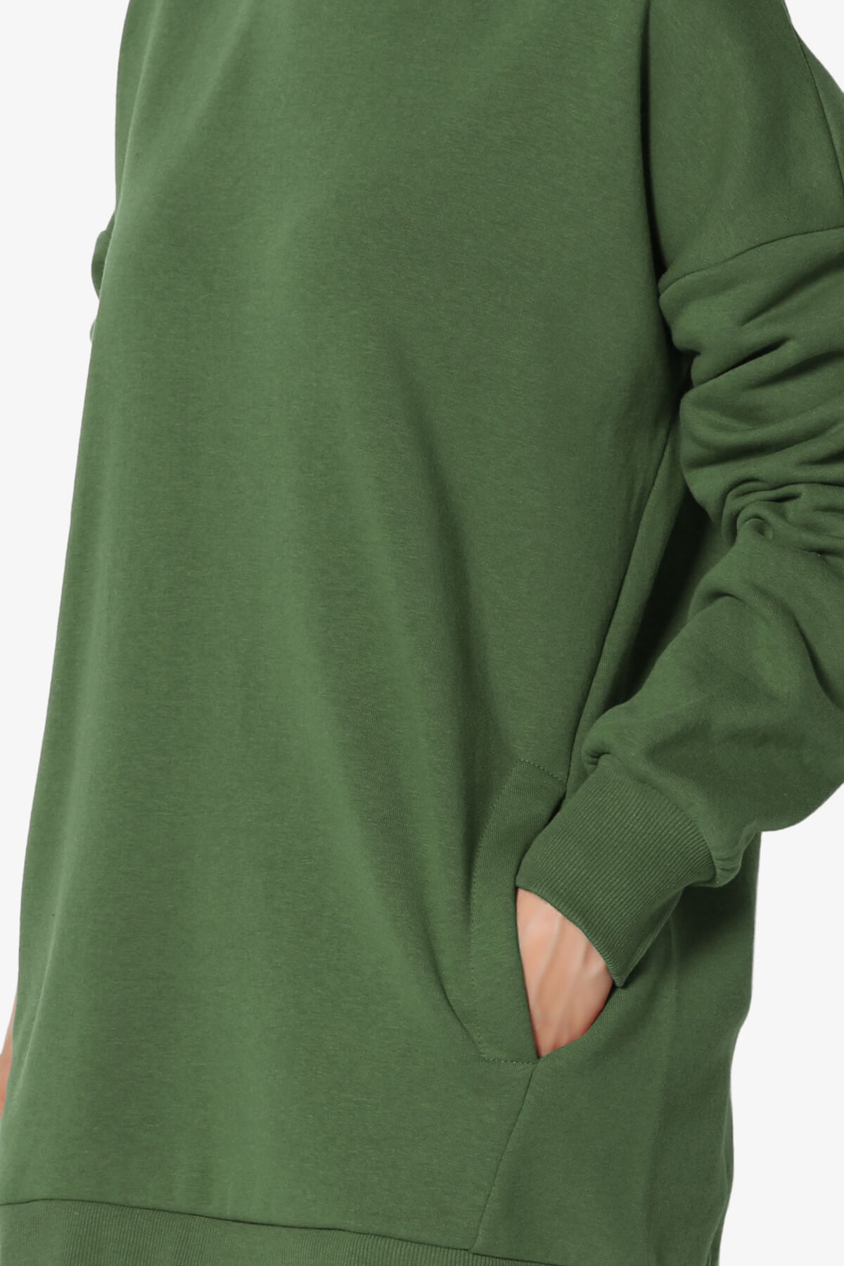 Accie Crew Neck Pullover Sweatshirts ARMY GREEN_5
