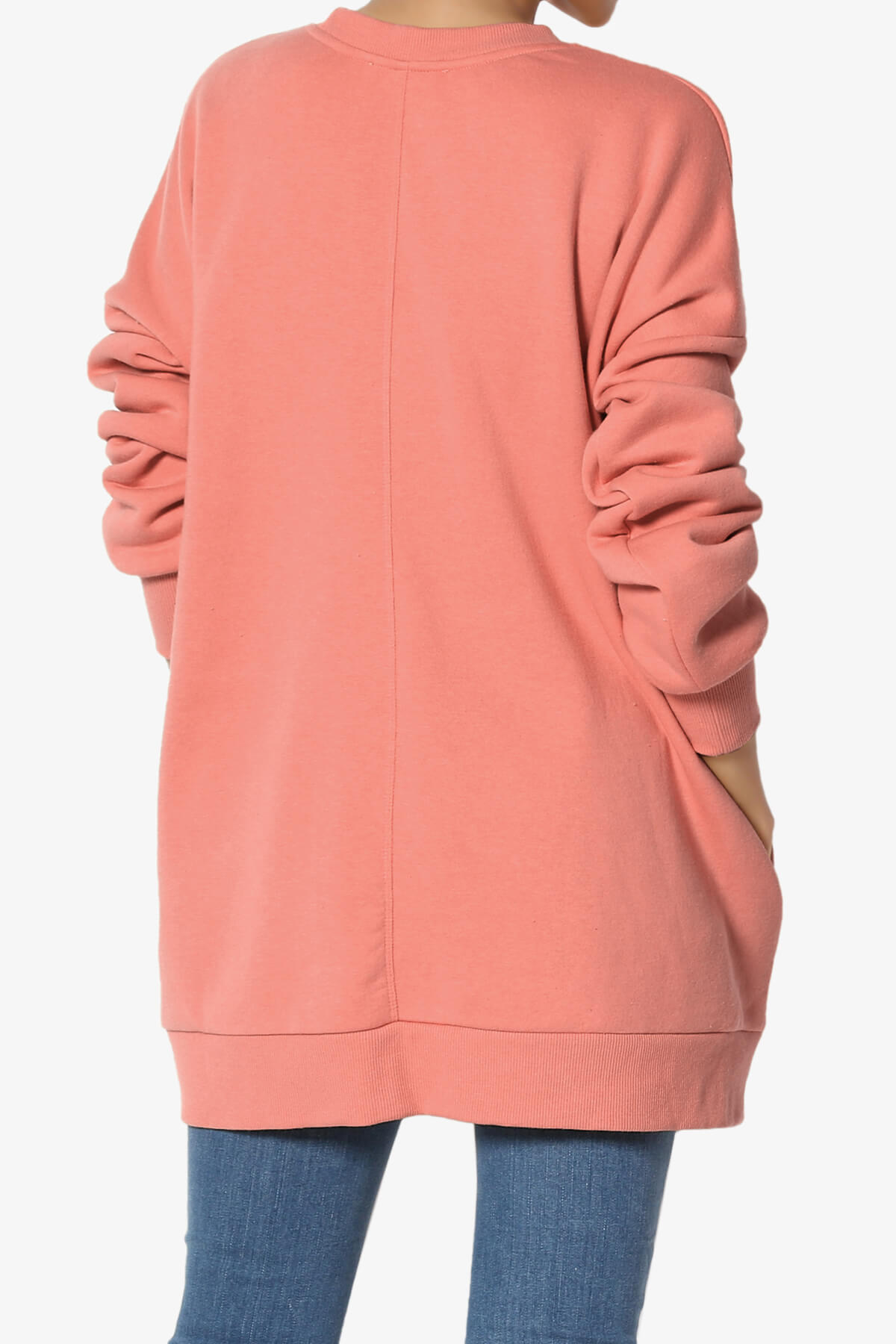 Accie Crew Neck Pullover Sweatshirts ASH ROSE_2