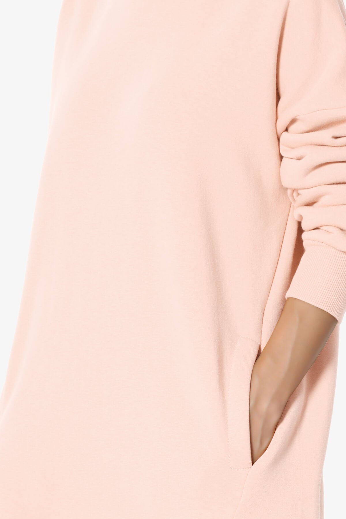 Accie Crew Neck Pullover Sweatshirts CREAM PINK_5