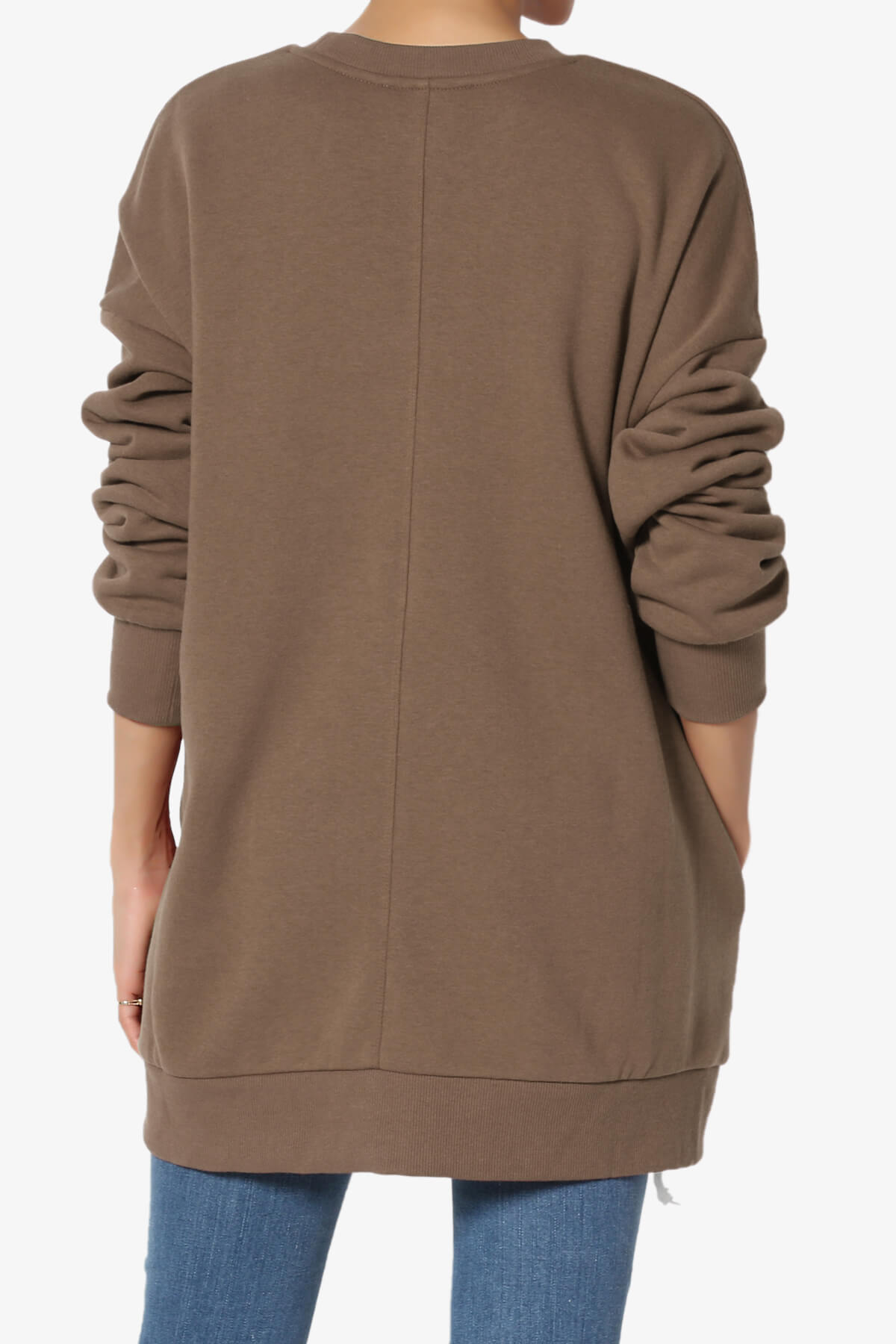 Accie Crew Neck Pullover Sweatshirts MOCHA_2