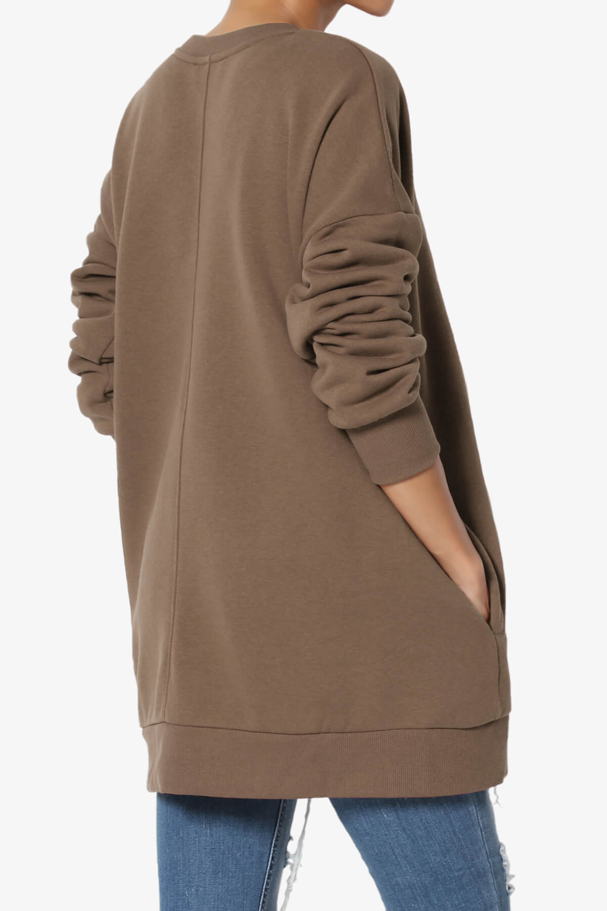 Accie Crew Neck Pullover Sweatshirts MOCHA_4