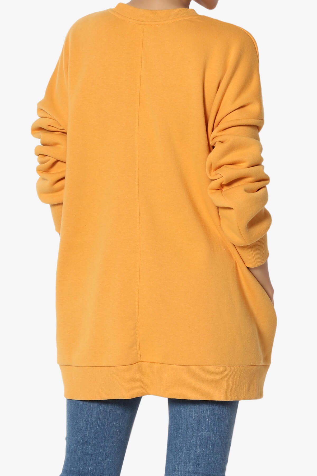 Accie Crew Neck Pullover Sweatshirts MUSTARD_2