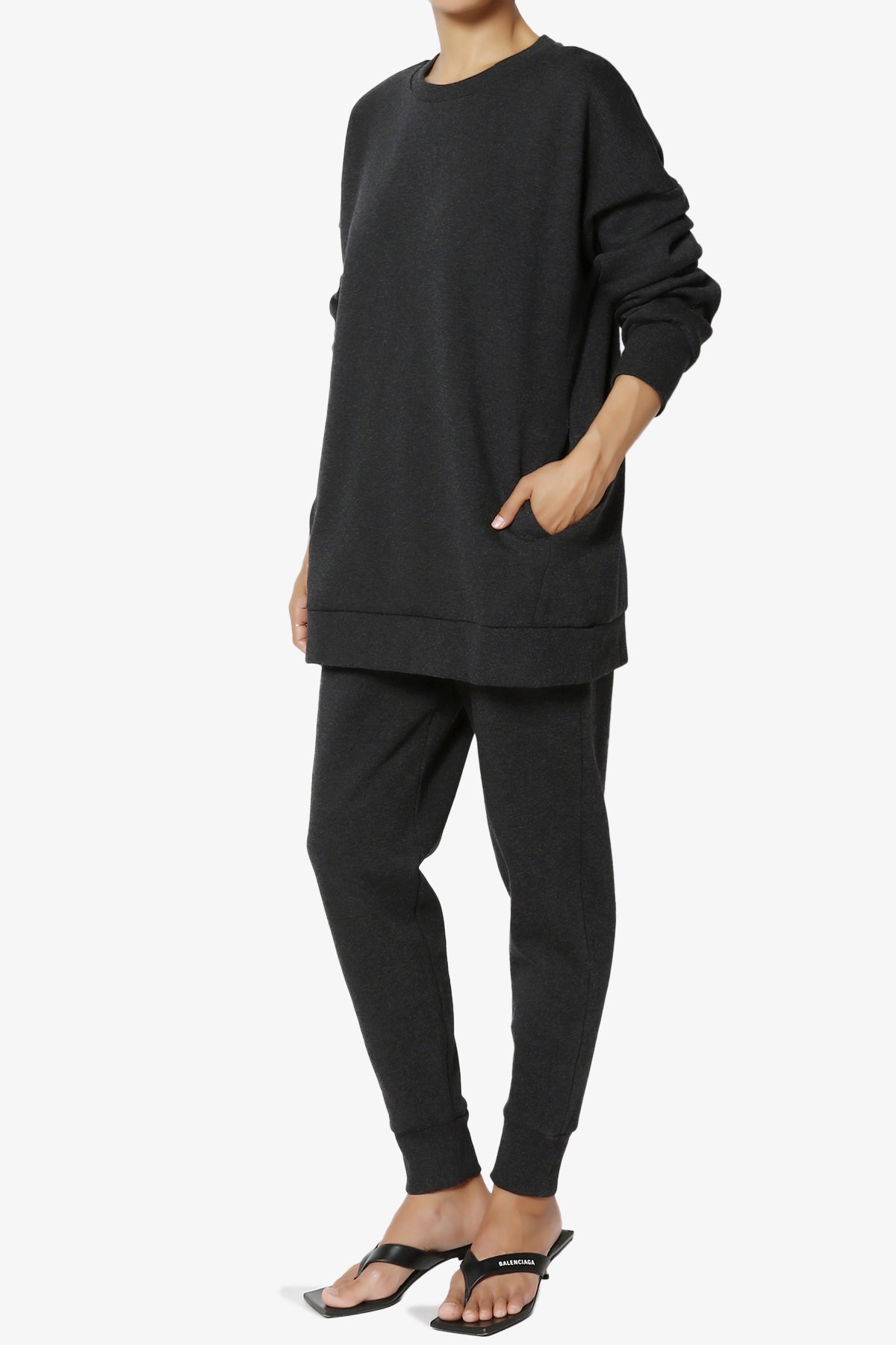 Accie Fleece Pullover & Jogger Set CHARCOAL_3