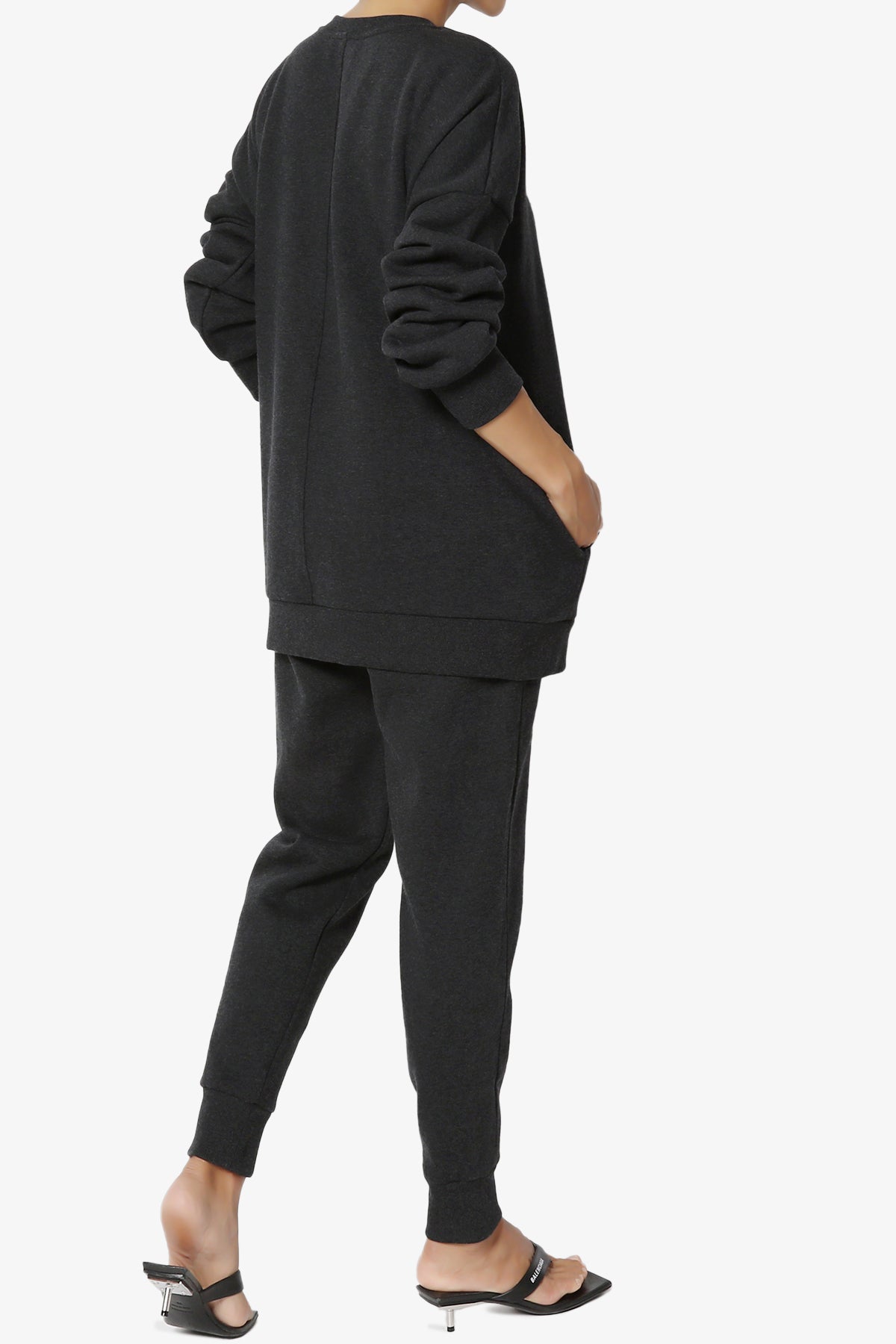 Accie Fleece Pullover & Jogger Set CHARCOAL_4