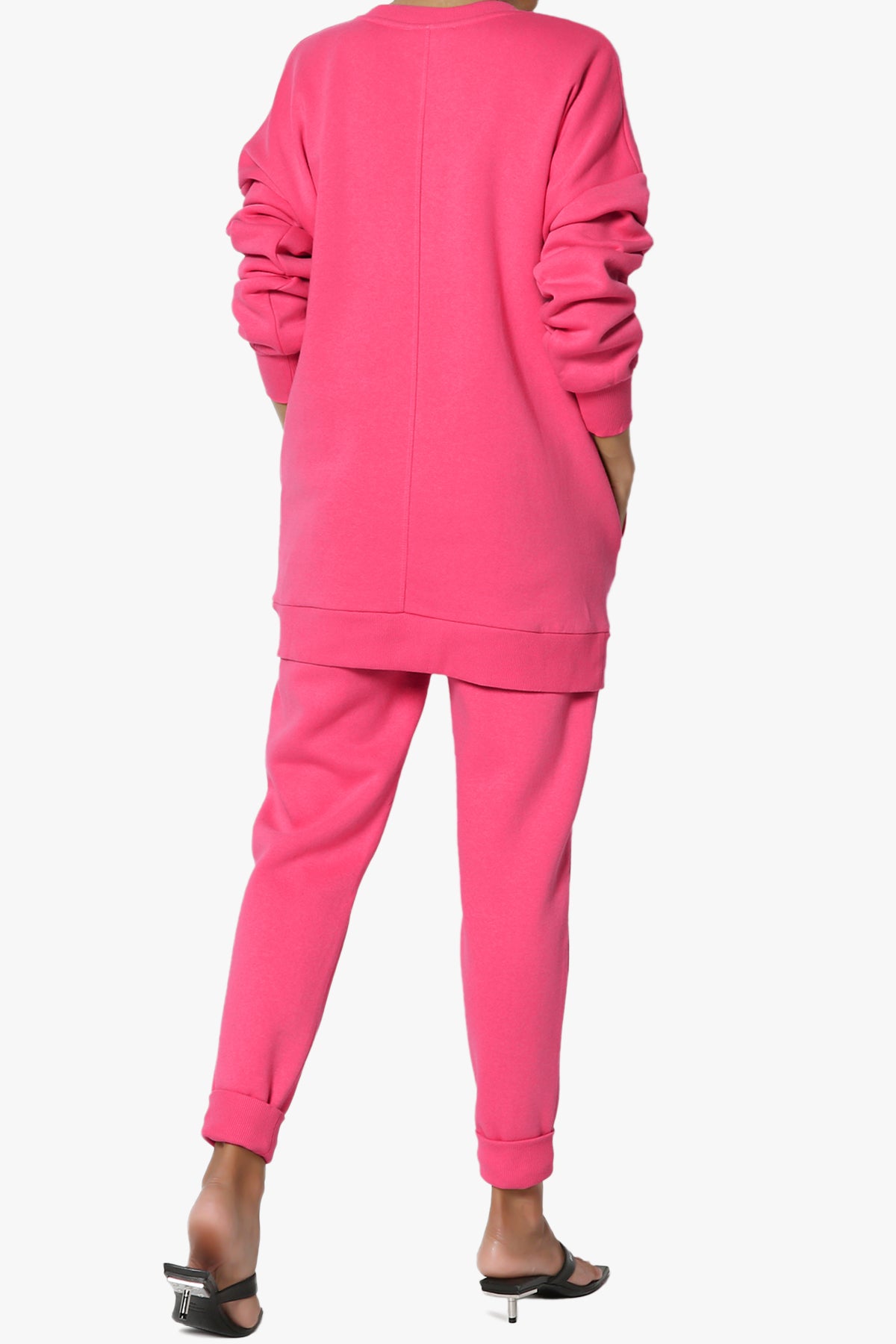 Accie Fleece Pullover & Jogger Set FUCHSIA_2