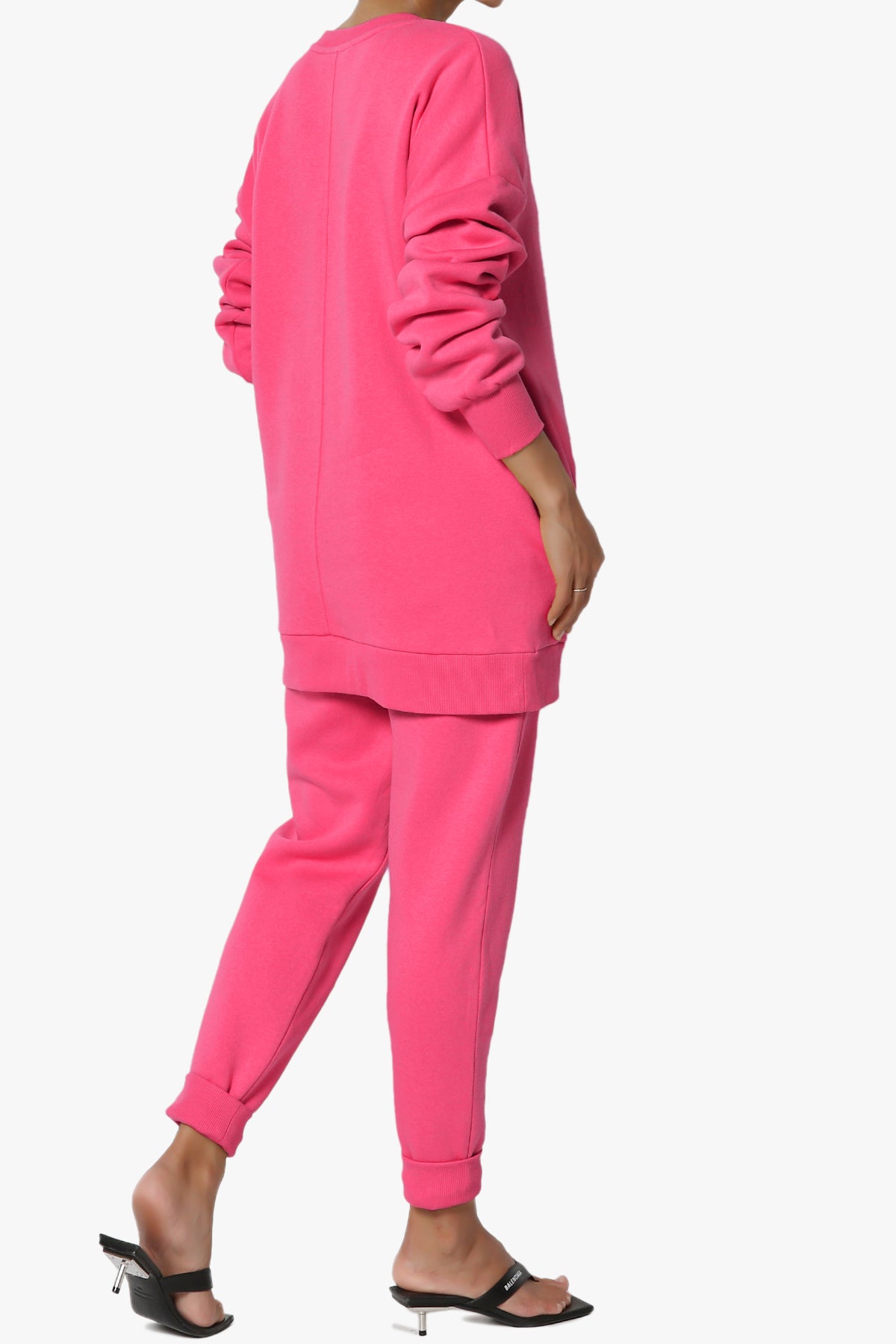 Accie Fleece Pullover & Jogger Set HOT PINK_4