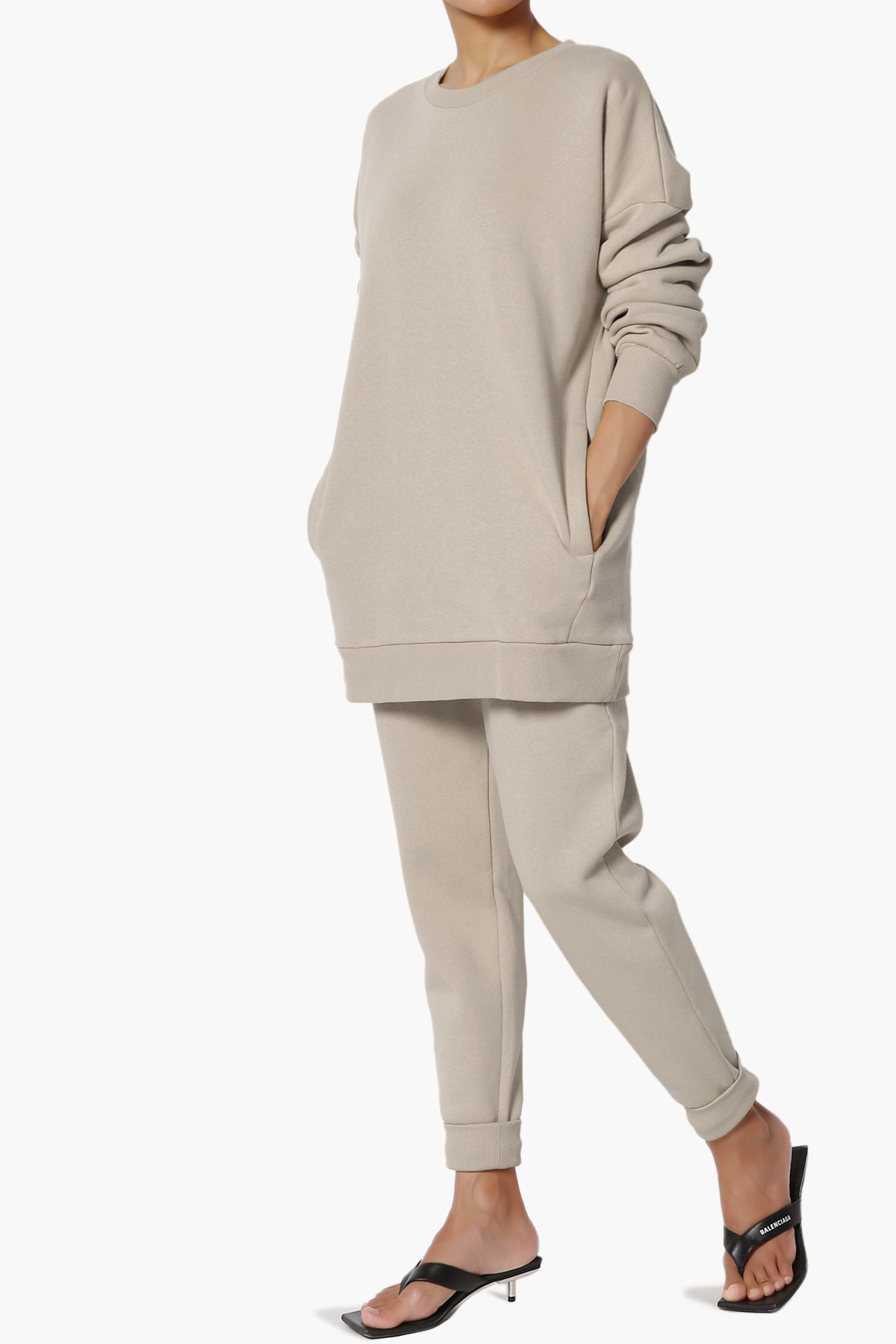 Accie Fleece Pullover & Jogger Set LIGHT MOCHA_3