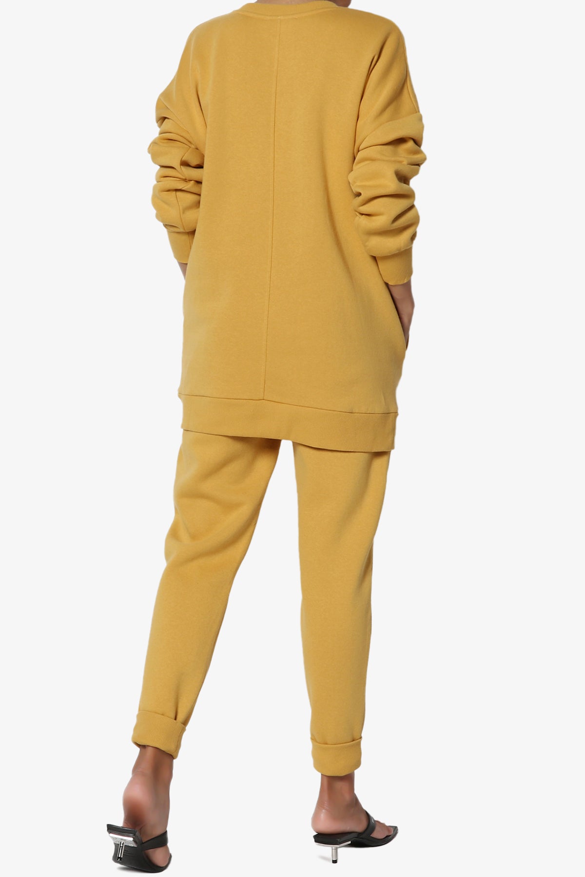 Accie Fleece Pullover & Jogger Set LIGHT MUSTARD_2