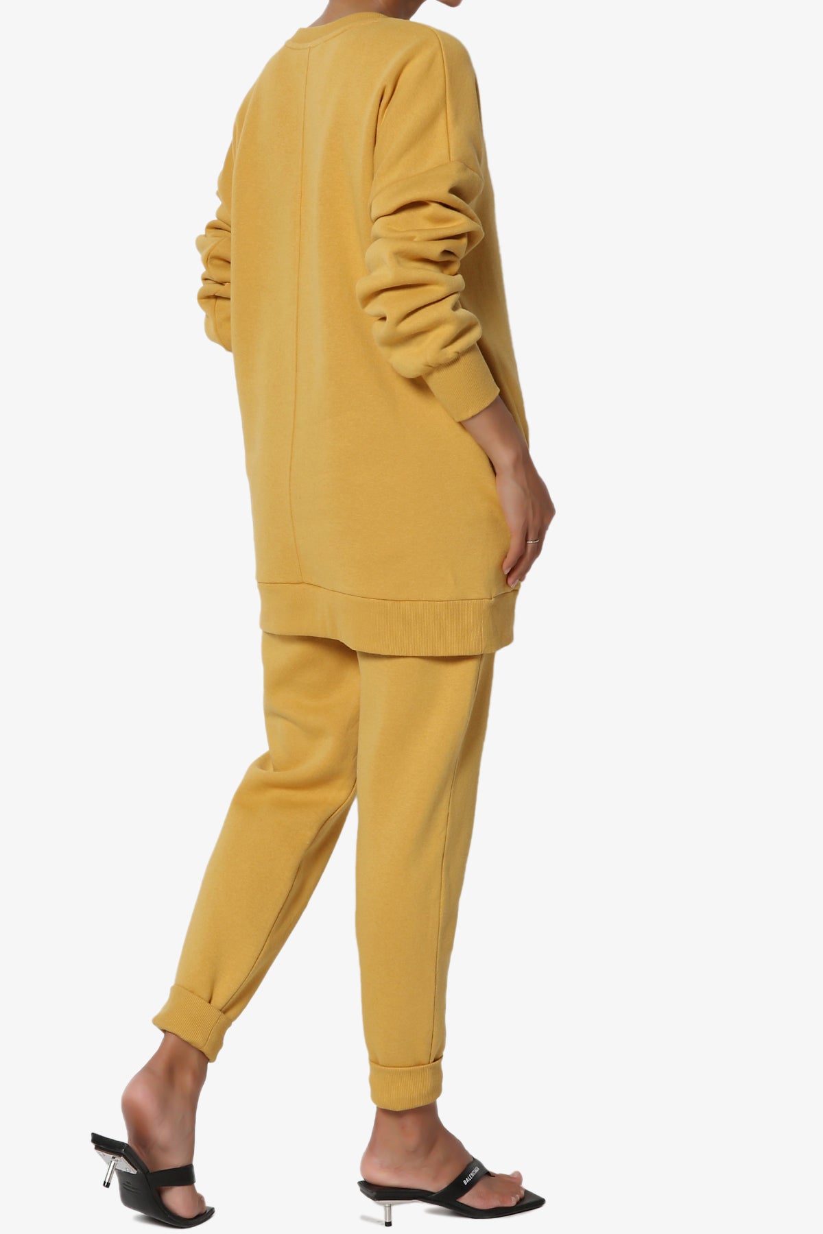 Accie Fleece Pullover & Jogger Set LIGHT MUSTARD_4