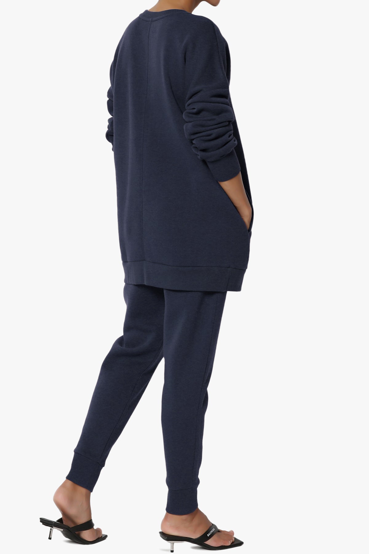 Accie Fleece Pullover & Jogger Set NAVY_4