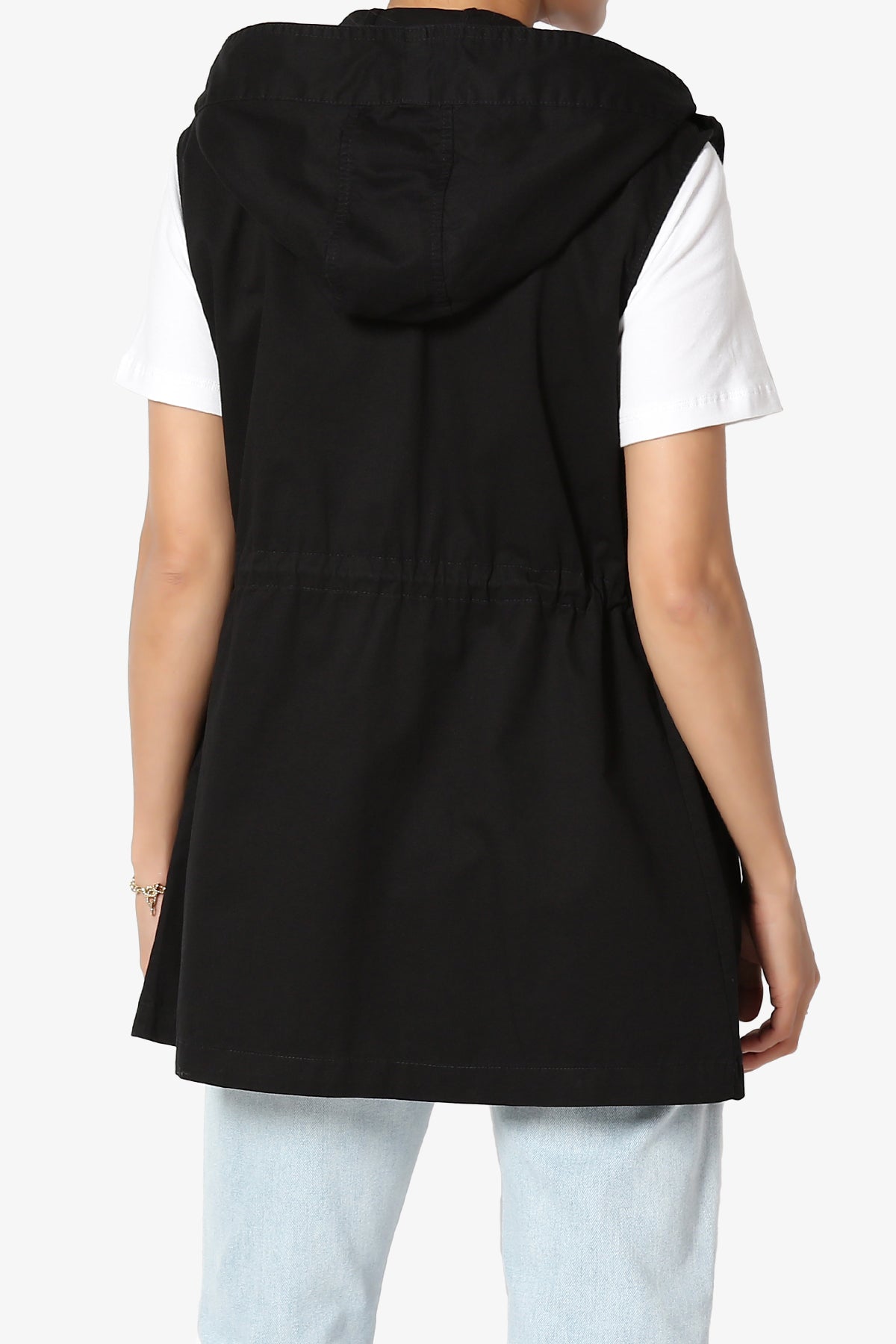 Paislee Loose Fit Utility Vest BLACK_2