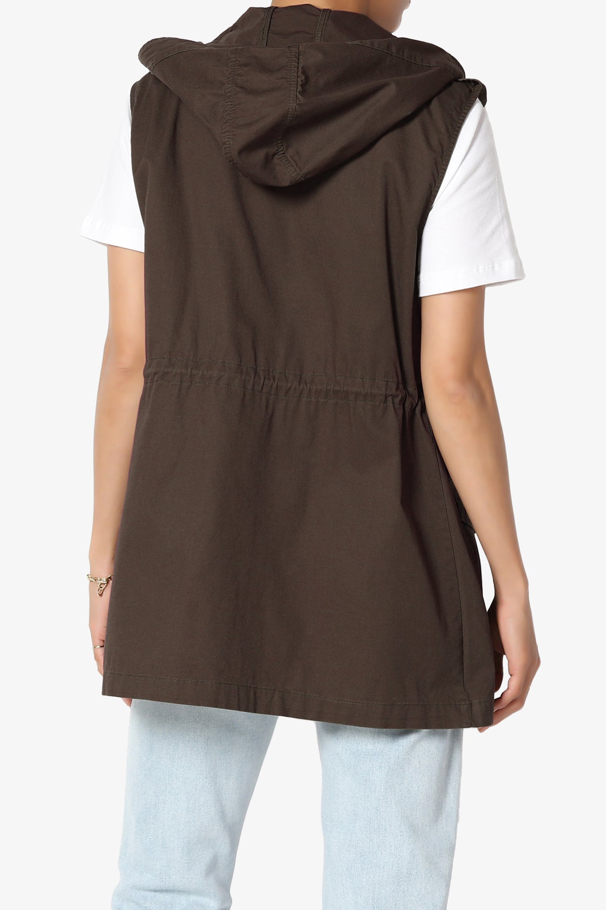 Paislee Loose Fit Utility Vest BROWN_2