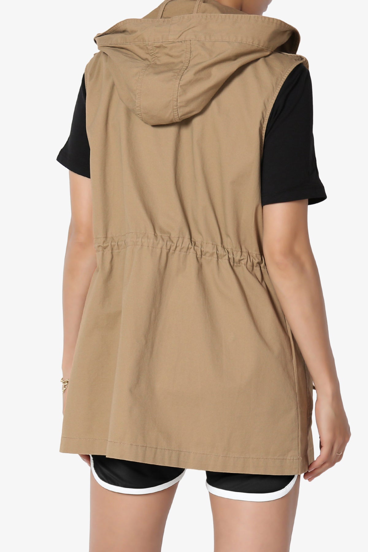 Paislee Loose Fit Utility Vest DEEP CAMEL_2