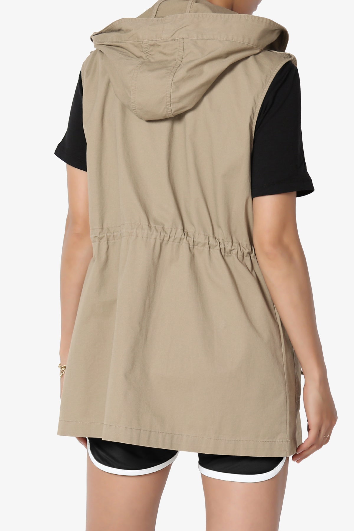 Paislee Loose Fit Utility Vest LIGHT MOCHA_2