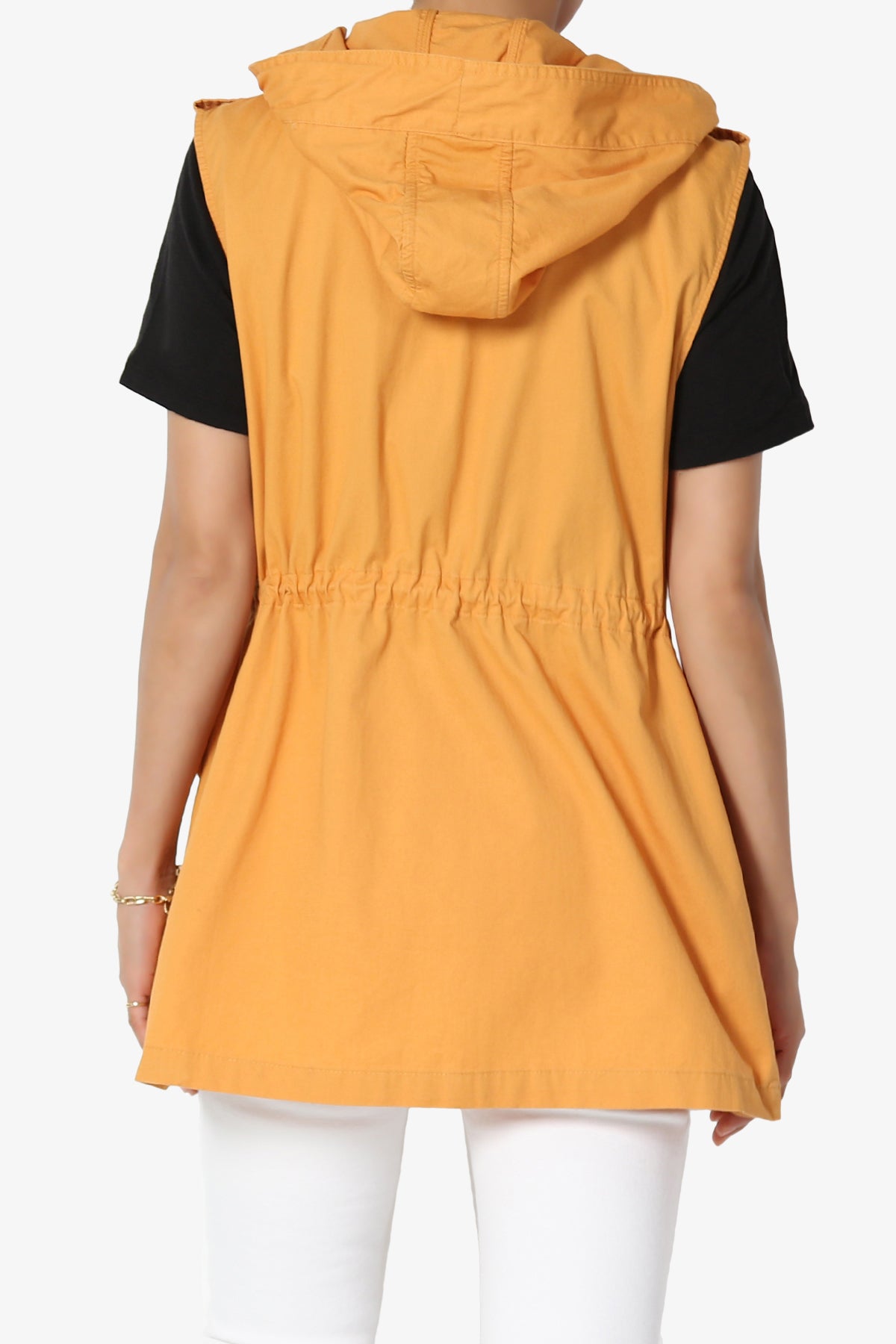 Paislee Loose Fit Utility Vest MUSTARD_2