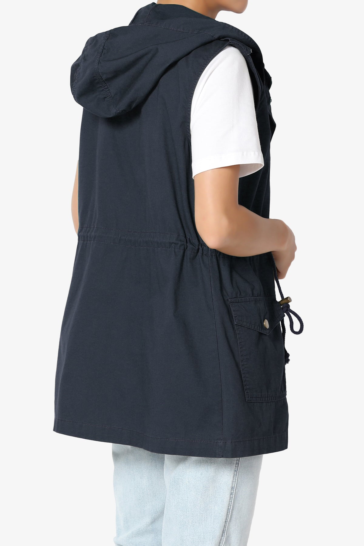 Paislee Loose Fit Utility Vest NAVY_4