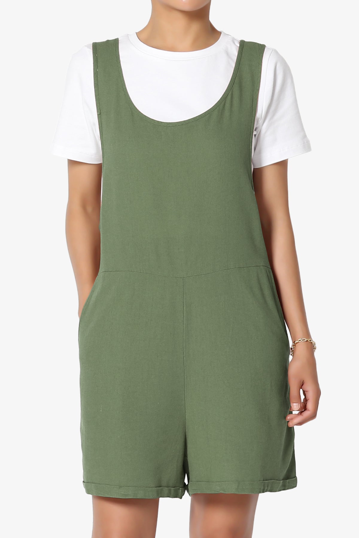 Nixi Linen Overall Romper