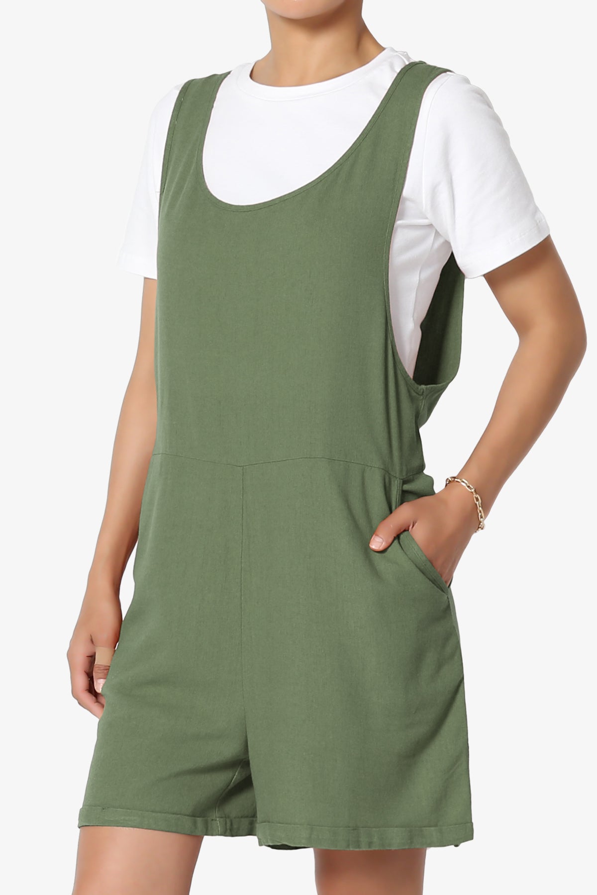 Nixi Linen Overall Romper