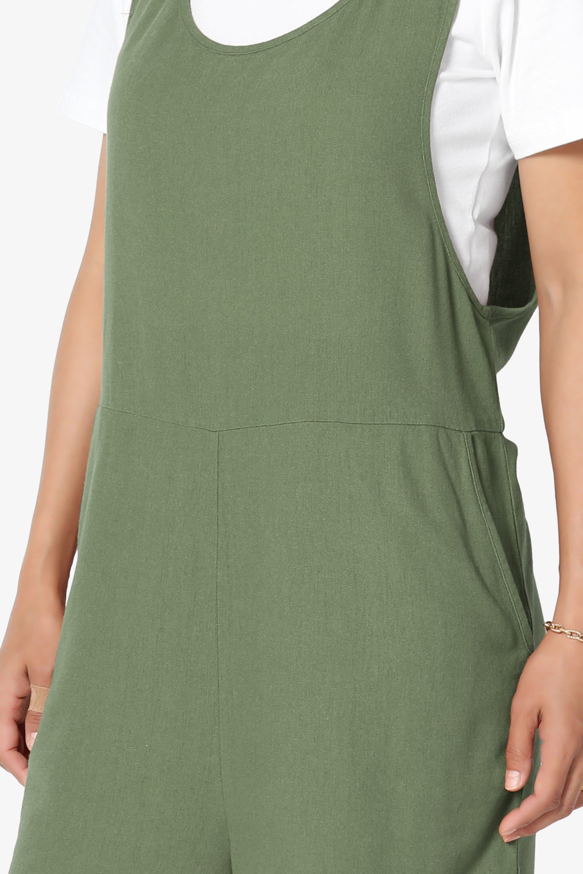 Nixi Linen Overall Romper